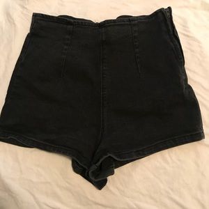 Dark grey pin up shorts